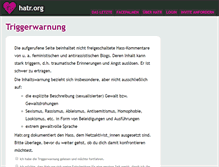 Tablet Screenshot of hatr.org
